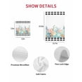 thumbnail image 7 of Coastal Corals Shells Kitchen Dish Towels for Drying Dishes Set of 4, Ocean Marine Life Sstarfish Black Plaid Waffle Weave Microfiber Hand Tea Bathroom Towels Quick Dry & Absorbent Towel 12x12, 7 of 7