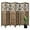 Dark Brown - Carved, variant on Room Divider Wood Carved Wall Divider Indoor Folding Portable Partition Screen for Home Office Garden Terrace - 4 Panel, 67 * 60inch (White)