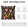 thumbnail image 5 of GOSMITH  Mushroom Pillow Cover,Set of 2 18X18 Inch Wild Mushroom Pillow Cushion Cases,3D Printed Multicolor Plant Mushroom Pattern Throw Pillow Cover for Bedroom Sofa Couch Porch Patio,Soft Microfiber, 5 of 5