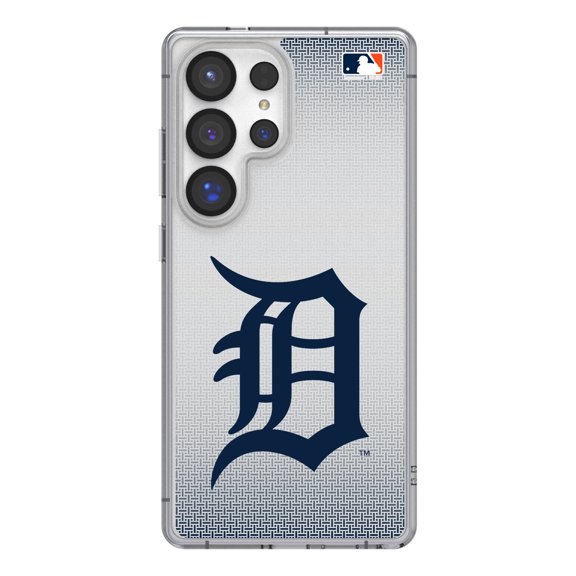 Detroit Tigers Linen Logo Galaxy Clear Case
