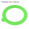 thumbnail image 4 of Uxcell 97mm OD 70mm ID 2mm Thickness Silicone Jar Gaskets Green 10 Pack, 4 of 6