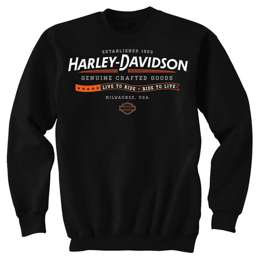 harley davidson black sweatshirt