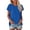 Royal Blue, variant on CIENVNSTG Womens Summer Tops Short Sleeve Crew Neck Shirts Solid Color Cute Trendy Basic Tunic Blouses XXXXL