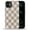 Brown Pink Check Plaid, variant on FKBRCL4U Compatible with iPhone 16 Pro Case, Cute Black Brown Leopard Print Pattern for Girl Full Body Design Soft Silicone Drop Shock Scratch Protection for iPhone 16 Pro