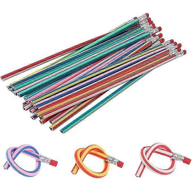 25pcs Flexible Magic Pencils, Kids Pencils, Bend Colored Pencils, Flexible Pencils, Magic Pencils for Birthday Party Gifts and School Fun School Offic
