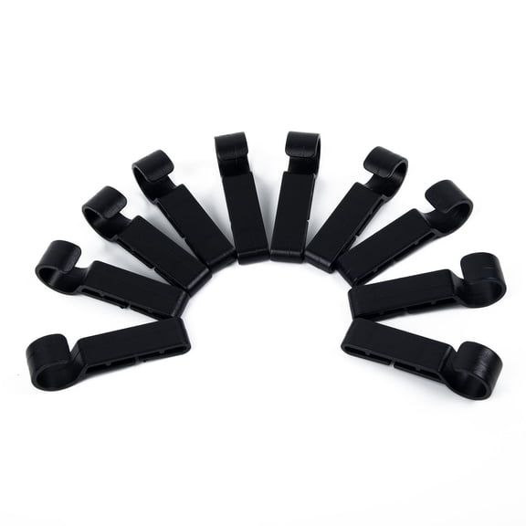 Raplcement Helmet Clips 46x15x10mm Lightweight Safety Cap Accessories Attachment Black Hard Hat Head Light Fixing Accessories