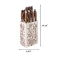 thumbnail image 3 of The Pioneer Woman 11 Pieces Knife Set with Decal Block Stainless Steel Knives, Forged,Brown Agatha, 3 of 4