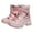 Pink, variant on Winter Snow Boots for Boy Girl Waterproof Fleece Lined Ankle Booties Toddler Kids Warm Outdoor Walking Shoes Blue Size 11.5