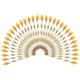 thumbnail image 1 of 50pcs Colored Striped Straw Candle Style Cake Picks Cupcake Toppers Cake Decors, 1 of 4