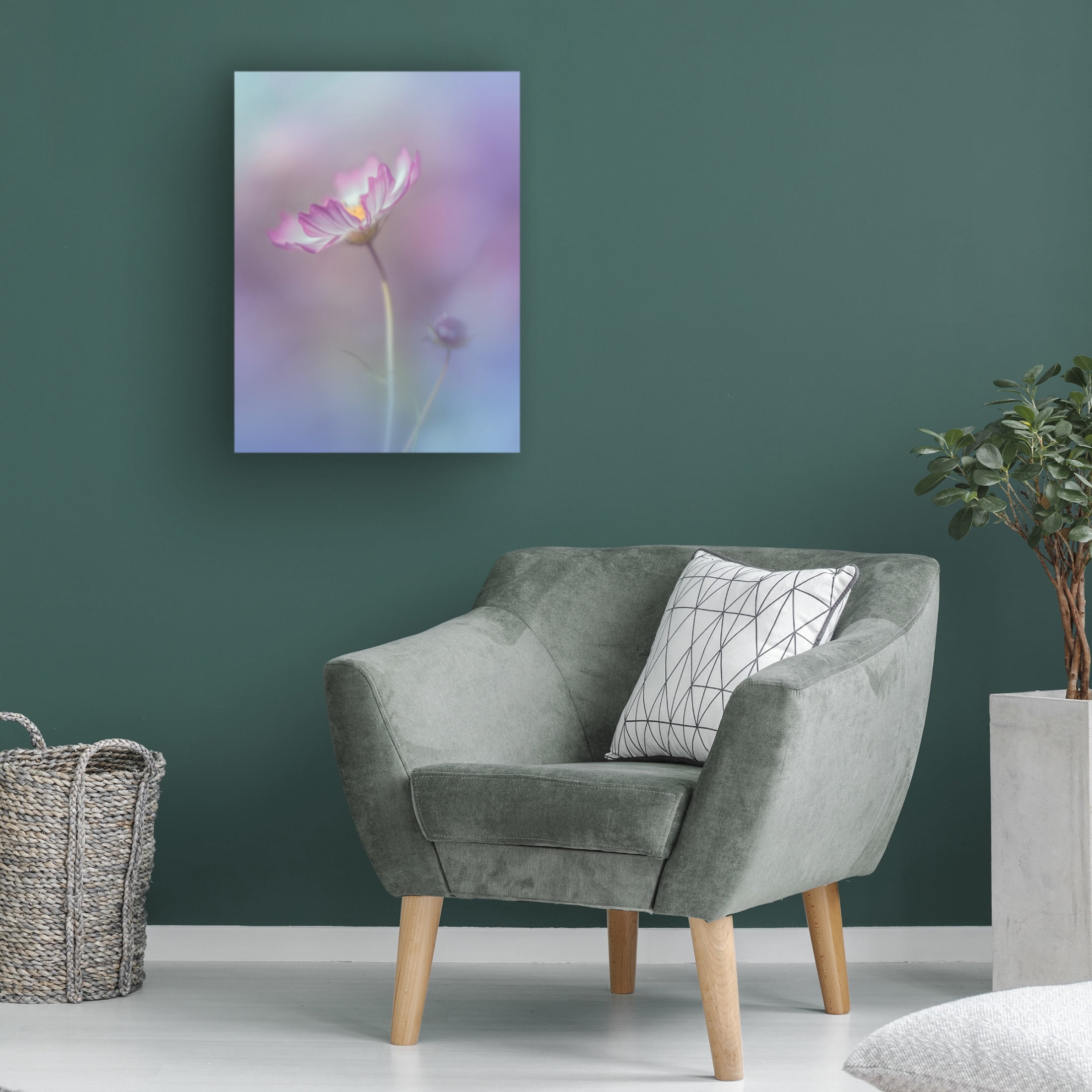 Canvas Wall Art - Miyako Koumura 'Pink Elegance' Wall Art for Living Room, Bedroom, or Office D?cor by Trademark Fine Art - 24 x 32 Inches