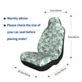 thumbnail image 4 of Naloa Lilies Flowers Car Seat Covers 2PCs Front Car Seat Covers Universal fit for Most Cars SUVs and Trucks - 1, 4 of 5