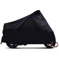 thumbnail image 2 of Cubierta para motocicleta XXXXL Cubierta para scooter para interiores y exteriores Cubiertas para motocicleta transpirables Cubierta de color negro Agujeros de cerradura, 2 of 5