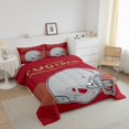 thumbnail image 3 of Helmet Comforter Set Football Player Bedding American Football City Bedding, 3 of 7