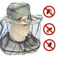 thumbnail image 2 of Camouflage Outdoor Fishing Camping Anti Mosquito Mesh Hat Face Protective Cap, 2 of 7
