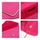 thumbnail image 3 of Bolso de mano de noche Dasein Velvet con correa de cadena rosa, 3 of 6