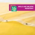 thumbnail image 5 of TOWN & COUNTRY PLAY Ciara Mod Colorblock Clear 100% PEVA Shower Curtain Liner with Anti-Rust Grommets, Waterproof, Mold & Mildew Resistant, Clear/Yellow, 70"x72", 5 of 5