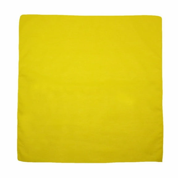 MTL® 100% Cotton Solid Color Bandana, Yellow