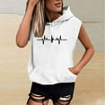 thumbnail image 2 of Sleeveless Hoodies for Womens Heart Print Relaxed Fit Sweatshirt Pullover Sweater Blouses Plain Classic Blouses Spring Outfits 2025 Pullover Fall Winter Clothes, 2 of 4