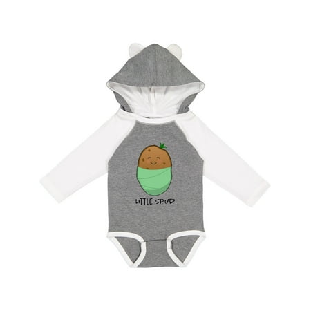 

Inktastic Little Spud Green Gift Baby Boy or Baby Girl Long Sleeve Bodysuit
