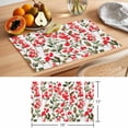 thumbnail image 6 of Spring Red Flower Placemats Set of 1, Watercolor Gradient Plant Non-Slip Place Mats Washable Table Mats for Kitchen Dining Table Decorations Indoor/Outdoor, 6 of 9