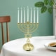 thumbnail image 5 of Portavelas Hanukkah Menorahs con 7 ramas, regalo de vacaciones para dormitorio, sala de estar, fiesta, 5 of 9