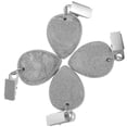thumbnail image 4 of GOOHOCHY White Stone Tablecloth Weights with Metal Clips for Home Use 4 Pieces Small Size, 4 of 8