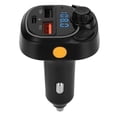 thumbnail image 1 of Reproductor MP3 para coche Bluetooth 5.0 multifunción de 20 W con carga rápida, función de memoria, transmisión estable, transmisor FM con iluminación fresca C28, 1 of 12