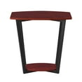 thumbnail image 4 of Graystone End Table Cherry: Modern Metal Frame, Melamine Top, No Assembly Required, 4 of 5