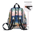 thumbnail image 5 of FORMRS School Backpack with Front Zippered Pocket 12" Student Travel Daypack, Colorful Seaside, 5 of 6