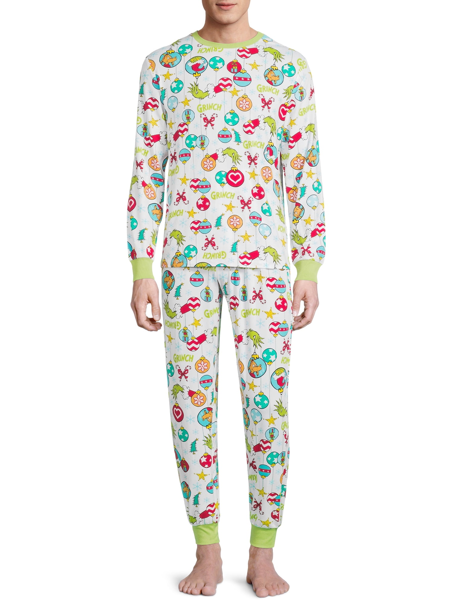 Dr. Seuss' The Grinch Men’s Family Pajamas Set, 2-Piece