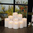thumbnail image 4 of Juego de 9 velas LED sin llama Nimiko con control remoto y temporizador, 4 of 6