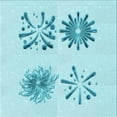 thumbnail image 1 of Ahgly Company Machine Washable Indoor Square Transitional Electric Blue Area Rugs, 7' Square, 1 of 7