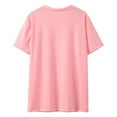 thumbnail image 3 of Lmnyox Girls Cute T Shirts Short Sleeve Pleated Front Plain Tees Tops Crew Neck Basic Casual Summer Shirts, 3 of 7