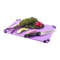 thumbnail image 2 of Sure Grip Purple Plastic Cutting Board - Allergen Safe, Non-Slip, Measurement Markers, Carrying Handle - 12" x 18" - 1 count box, 2 of 3