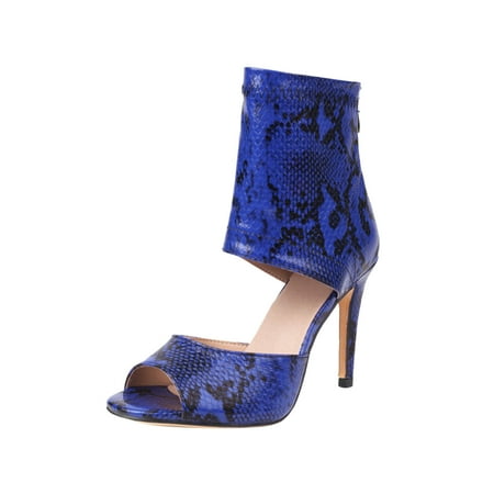 

Sngxgn Women’s Berri Sandal I Slip Resistant Closed-Toe Leather Sandal for Casual EverydayFunny Slippers Blue 6.5