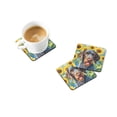 thumbnail image 2 of German Wirehaired Pointer in Sunflowers Foam Coasters 3.5 in x 3.5 in, 2 of 5