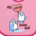 thumbnail image 4 of Inktastic My Nana Loves Me Boys or Girls Baby Bib, 4 of 4