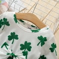 thumbnail image 4 of 2T Baby Girls Dress 3T Girls Long Sleeve Dress Floral Print Toddler Girls Tulle Dress Green Dress, 4 of 7