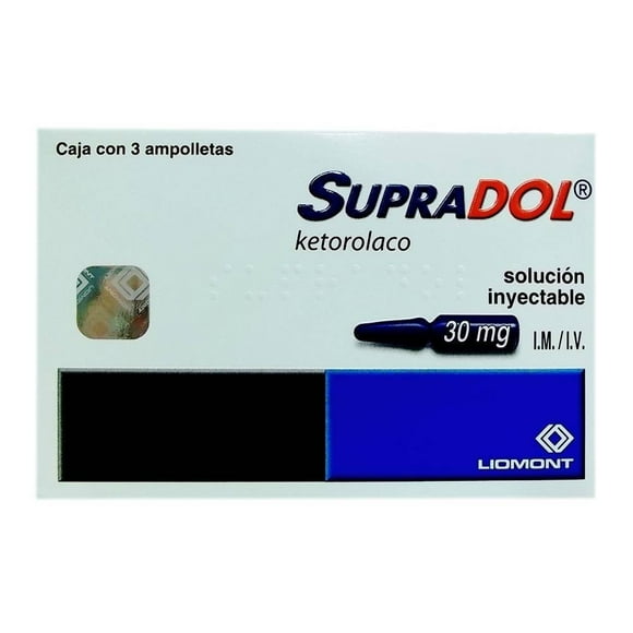Supradol 3 ampolletas de 1 ml c/u