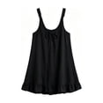 thumbnail image 5 of Tqcoqu Summer Mini Dresses for Women,Tie Front Ruffle Hem Sleeveless Mini Beach Dress,2026 Trendy Basic Dresses,Black Women's XS-XXL, 5 of 6