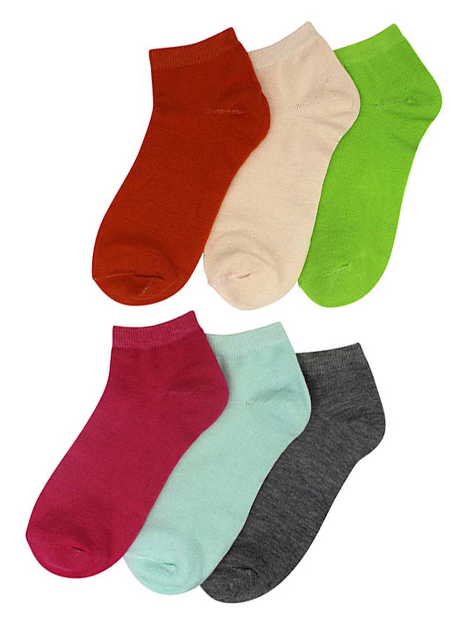 Women's Girl Solid Plain Gray Ankle Quarter Low Cut Socks School Wholesale Lots 