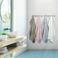 thumbnail image 2 of PiccoCasa Cotton Bath Towels Absorbent Waffle Weave 4Pcs 27"x54" Mixed Color, 2 of 7