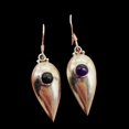 thumbnail image 3 of Semi-Precious Natural Royal Amethyst Sterling Silver Drop Earrings | 2" Long |, 3 of 11