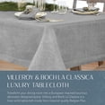 thumbnail image 2 of Villeroy & Boch Villeroy and Boch La Classica Luxury Linen Fabric Tablecloth Gray/Silver 70"x126" Oblong Oblong, 2 of 7