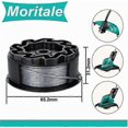 thumbnail image 3 of Spool Line for BOSCH UniversalGrassCut Edger 18 18-26 18-260 F016800570 with Cover (2 pieces) Walkbee, 3 of 5