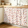thumbnail image 2 of Maple Leaves Sink Skirt Curtain 32''x55'', Famrhouse Botanical Rutsic Fall Cream Cabinet Door Curtain Pantry Utility Curtains, Bathroom Kitchen Laundry Privacy Drape Waterproof Dishwasher Curtains, 2 of 9