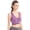 Purple, variant on AJZIOJIRO Women's Zip Front Sports Bra Wireless Post-Surgery Bra Active Yoga Sports Bras S-3XL