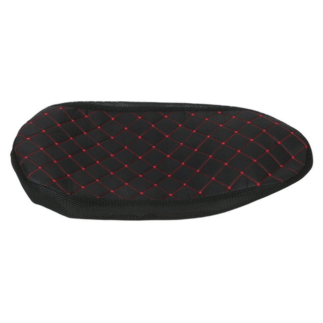 unbranded Funda Transpirable Para Asiento De Motocicleta En Cuero PU Con Protector Térmico Y Universal