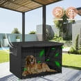 thumbnail image 6 of Yous Auto Dog Crate Cover Windproof Pet Kennel Cover Universal Privacy Pet Kennel Cage Covering Breathable Double Door Dog Crate Cloth Cover for 36 Inch Wire Dog Crate, 6 of 10