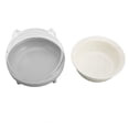 thumbnail image 4 of Cuenco de comida para gatos de doble uso, gran capacidad, inclinado, elevado, de cerámica, cuenco de comida para mascotas con soporte para perros, gatos, mascotas, gris, 4 of 5